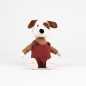 Preview: Plüsch Hund Eddie in Kleidern 26 cm