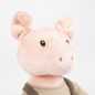 Preview: Plüsch Schweinchen Bart in Kleidern 26 cm
