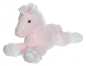 Preview: Plüsch Einhorn liegend pink/weiss 60 cm