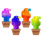 Preview: Antistress-Toy Slime 90 ml Kaktus zweifarbig im Display