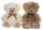 Preview: Plüsch Teddy Roger creme mit Halsschleife 25 cm
