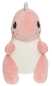 Preview: Squeezie, Dino sitzend, pink, 25 cm
