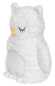 Preview: Wärmekissen Eule weiss mit gewelltem Fell 35 cm