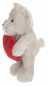 Preview: Plüsch Teddy Theo beige mit Herz 19 cm