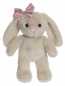 Preview: Plüsch Hase Tyra beige mit Masche 20 cm