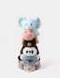 Preview: Liegender Panda schwarz/weiss 28  cm
