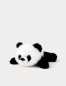 Preview: Liegender Panda schwarz/weiss 28  cm