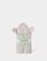 Preview: Baby-Kapuzenhandtuch Bambus, Teddy, Grau/Beige