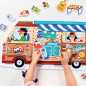 Preview: Puzzle "Play-as-you-go" Camper Van 3+4+