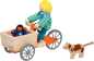 Preview: Lastenfahrrad mit 2 Biegepuppen und Hund