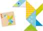 Preview: Bunte Tangram Welt