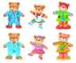 Preview: Anziehpuppenpuzzle Bärenfamilie, goki basic.