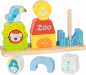 Preview: Steck- und Stapelspiel Zoo 12 Teile