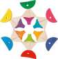 Preview: Legespiel und Bausteinkasten 6 bunte Fische