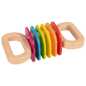 Preview: Klapper-Regenbogen, 15,6 x 7,9 x 6 cm, Holz