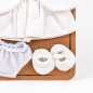 Preview: Puppenbekleidung weiss mit Jacke