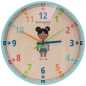Preview: BRESSER JUNIOR Kinder-Wanduhr Hellblau