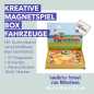 Preview: Kreative Magnet-Spiel-Box - Fahrzeuge