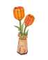Preview: Holzbausatz Tulpe orange