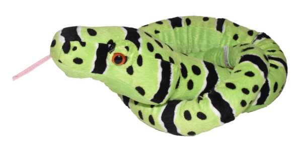 Plüsch Grüne Felsenrasselschlange 137 cm Snakesss