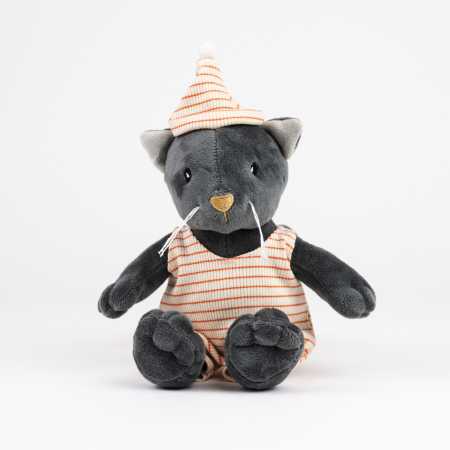 Plüsch Katze Malo in Kleidern 26 cm