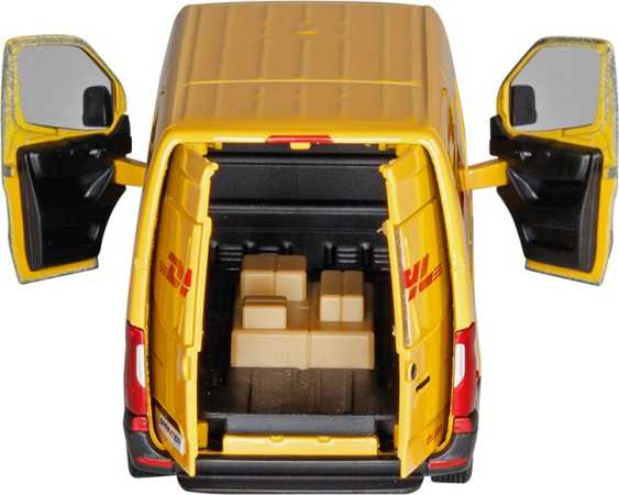 Mercedes Benz Sprinter DHL, Spritzguss, 1:48, L= 12,5 cm