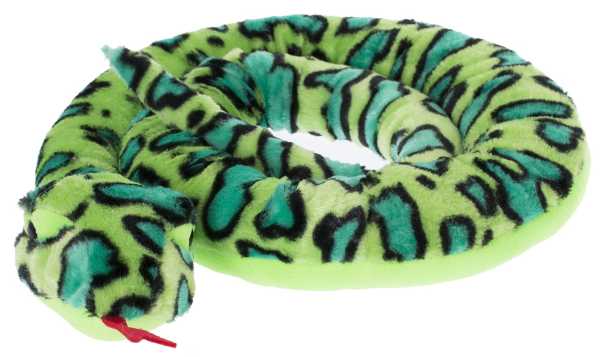 Plüsch Riesenschlange grün 200 cm