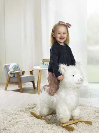 Plüsch Schaukel-Lama 85 cm