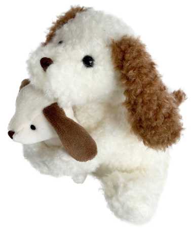 Plüsch Hund Nafi mit Baby 20 cm