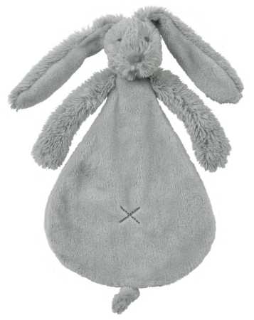 Schmusetuch Hase Richie grau 25 cm