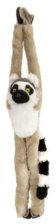 Plüsch hängender Ringelschwanz-Lemur 50 cm