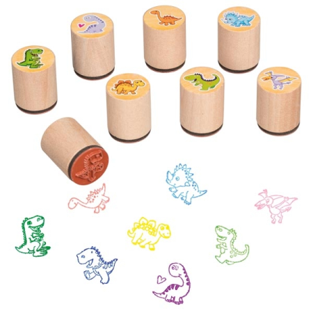 Stempel Dinosaurier, 8-fach sortiert, 48er Display