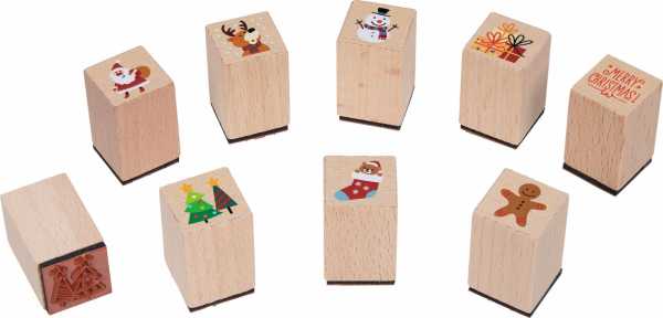 Stempel Weihnachten 8-fach sort., 48er Display