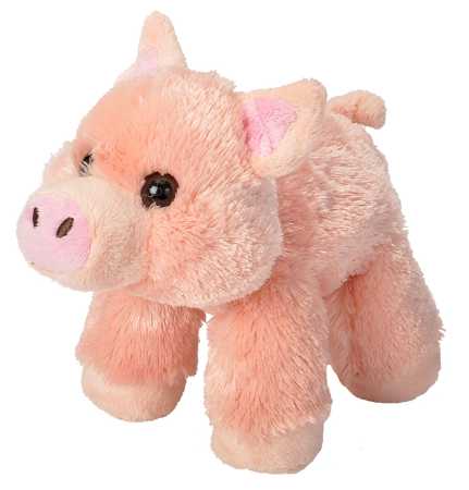 Plüsch Schwein 17 cm  Mini Hug'ems