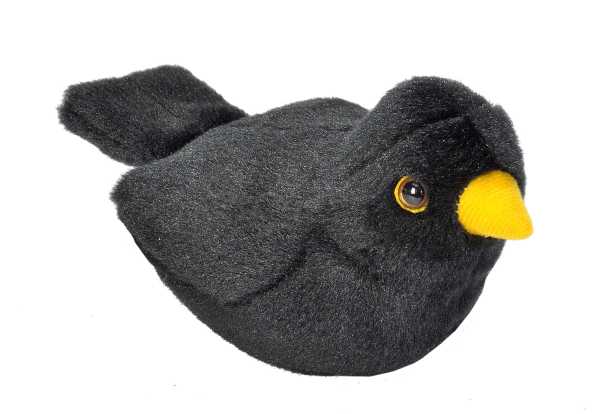Plüsch Amsel singend 18 cm RSPB Birds