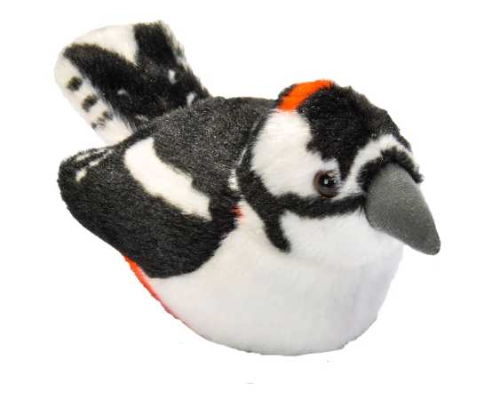 Plüsch Buntspecht singend 18 cm RSPB Birds