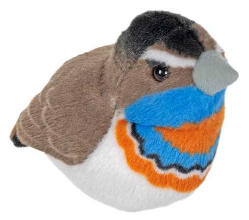 Plüsch Blaukehlchen singend RSPB Birds 18 cm