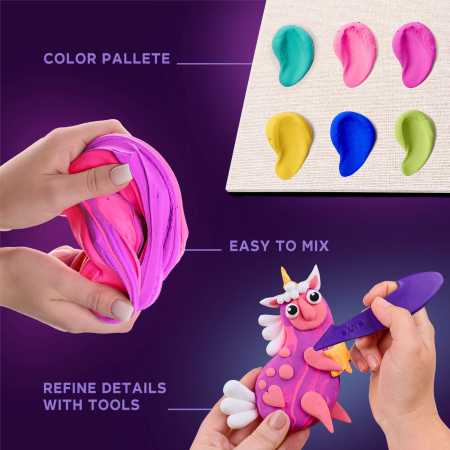 Kleine Welt 3D 'Einhorn' im Holzkasten