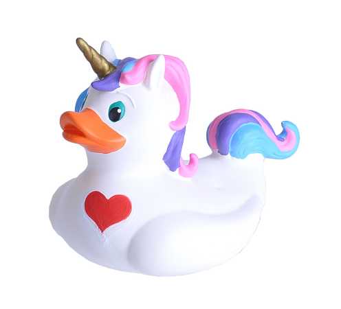 Badeente Einhorn 10 cm
