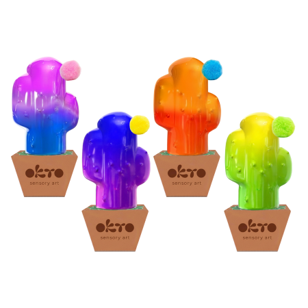 Antistress-Toy Slime 90 ml Kaktus zweifarbig im Display