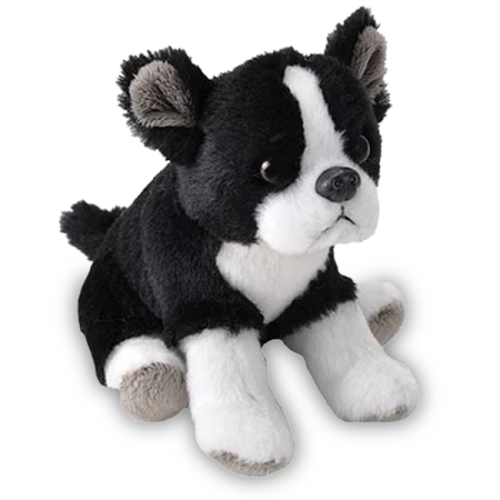 Plüsch Mini Boston Terrier 13 cm Pocketkins