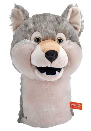 Plüsch Handpuppe Wolf mit Sound 30 cm Wild Call Puppet