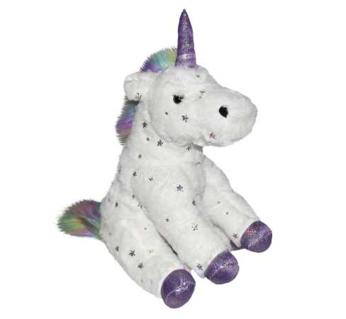 Plüsch Einhorn weiss glitzernd 30 cm