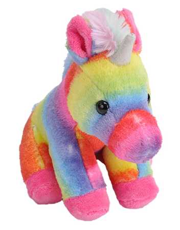 Plüsch Mini Regenbogen Einhorn 13 cm Pocketkins