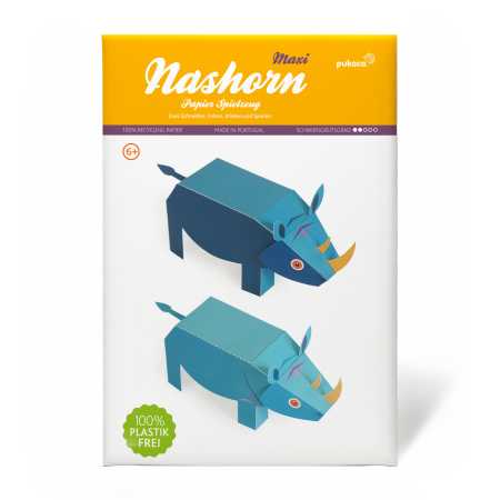 Maxi Nashorn Papierspielzeug