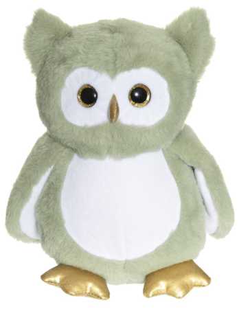 Plüsch Eule grün nachtleuchtend 25 cm
