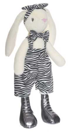 Plüsch Häschen Zoe mit Zebraanzug 35 cm