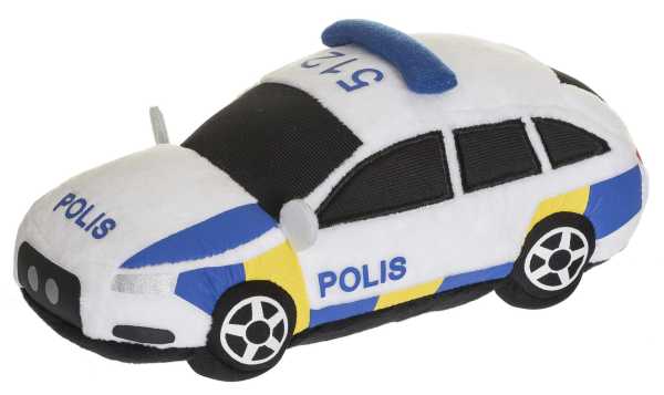 Plüsch Polizeiauto 23 cm