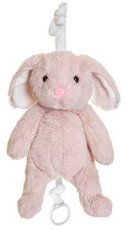 Plüsch Spieluhr Hase Lollan rosa 27 cm
