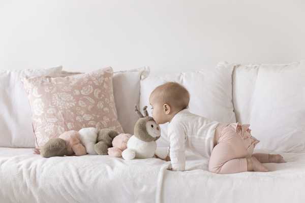 Plüsch Tausenfüssler rosa 60 cm